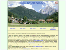 Tablet Screenshot of hotelcanazei.it